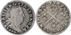 World Coins - France, Louis XIV, 5 Sols aux insignes, 1704, Strasbourg, Silver,