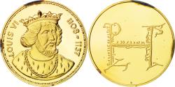 World Coins - France, Medal, Les Rois de France, Louis VI, History, , Vermeil