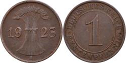 World Coins - GERMANY, WEIMAR REPUBLIC, Rentenpfennig, 1923, Berlin, Bronze, , KM:30