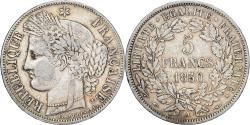 World Coins - France, 5 Francs, Cérès, 1850, Paris, main-chien, Silver, , KM:761.1