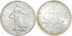 World Coins - France, Franc, Semeuse, 1916, Paris, Silver, , Gadoury:467, KM:844.1
