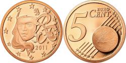 World Coins - France, 5 Euro Cent, 2011, , Copper Plated Steel, KM:1284