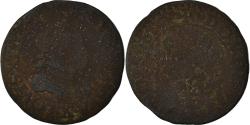 World Coins - Coin, France, Louis XIII, Double tournois, buste laurée et cuirassé, 1614,Amiens