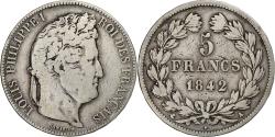 World Coins - France, Louis-Philippe I, 5 Francs, 1842, Paris, Silver, , Gadoury:678