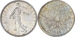 World Coins - France, Semeuse, 5 Francs, 1966, Paris, , Silver, KM:926, Gadoury:770