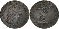 World Coins - France, Token, Louis XIV, Trésor Royal, Copper, , Feuardent:1939 var