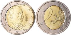 World Coins - Italy, 2 Euro, Giovanni Pascoli, 2012, Rome, error misaligned core,