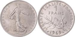 World Coins - Coin, France, Semeuse, Franc, 1969, Paris, 1 Franc, , Nickel, KM:925.1
