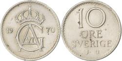 World Coins - Sweden, Gustaf VI, 10 Öre, 1970, Copper-nickel, , KM:835