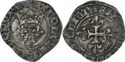World Coins - France, Charles IV, Gros dit "Florette", 1417-1422, Paris, Billon,