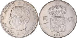 World Coins - Coin, Sweden, Gustaf VI, 5 Kronor, 1971, , Silver, KM:829