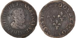 World Coins - Coin, France, Henri IV, Double Tournois, 1606, Lyon, , Copper, CGKL:202