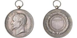 World Coins - France, Medal, Napoléon III, Comice Agricole de Loches, Silver, Bescher/Borrel