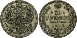 World Coins - Russia, Nicholas II, 20 Kopeks, 1913, Saint Petersburg, Silver,