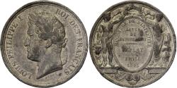 World Coins - France, Medal, Louis Philippe I, Acte de Dévouement, 1845, Tin, Barre