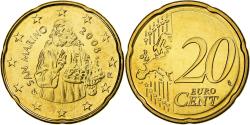 World Coins - San Marino, 20 Euro Cent, 2008, Rome, Brass, , KM:483