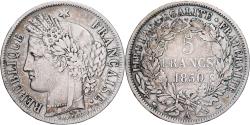 World Coins - France, 5 Francs, Cérès, 1850, Paris, Silver, , Gadoury:719, KM:761.1
