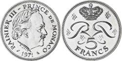 World Coins - Coin, Monaco, Rainier III, 5 Francs, 1971, , Copper-nickel, KM:150