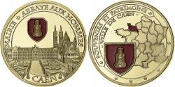 World Coins - France, Token, Caen - Mairie et Abbaye aux Hommes, Copper-nickel Aluminium