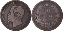 World Coins - Coin, Italy, Vittorio Emanuele II, 10 Centesimi, 1862, Milan, , Copper