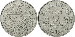 World Coins - Coin, Morocco, 2 Francs, AH 1370/1951, Paris, ESSAI, , Aluminum