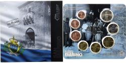 World Coins - San Marino, Set 1 ct. - 2 Euro, Coin card, 2013, Rome,