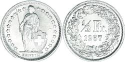 World Coins - Coin, Switzerland, 1/2 Franc, 1967, Bern, , Silver, KM:23