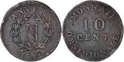World Coins - Coin, FRENCH STATES, ANTWERP, 10 Centimes, 1814, , Bronze, KM:5.4