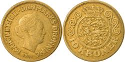 World Coins - Coin, Denmark, Margrethe II, 10 Kroner, 1989, Copenhagen,