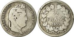 World Coins - Coin, France, Louis-Philippe, 1/2 Franc, 1833, Lille, , Silver