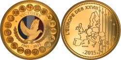World Coins - France, Medal, L'Europe des XXVIII, La Victoire de 1945, Politics, 2015