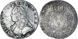 World Coins - Coin, France, Louis XV, Ecu aux branches d'olivier, 1733, Lyon,