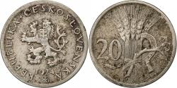 World Coins - Czechoslovakia, 20 Haleru, 1924, Copper-nickel, , KM:1