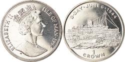 World Coins - Coin, Isle of Man, Elizabeth II, Crown, 1994, Pobjoy Mint, D-Day - Marine