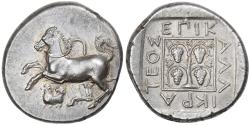 Ancient Coins - Thrace, Stater, ca. 386-347 BC, Maroneia, Silver, , HGC:3.2-1533