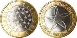 World Coins - Slovenia, 3 Euro, 2008, Special Unc., , Bi-Metallic, KM:81