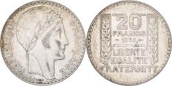 World Coins - France, 20 Francs, Turin, 1934, Paris, Silver, , Gadoury:852, KM:879