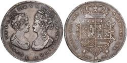 World Coins - Kingdom of Etruria, Charles-Louis & Maria Luisa, Francescone, 1806, Pisa, Silver