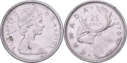 World Coins - Canada, Elizabeth II, 25 Cents, 1970, Royal Canadian Mint, Nickel,