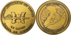 World Coins - France, Medal, Port Autonome du Havre, Porte de l'Europe, 1993, Pichard,