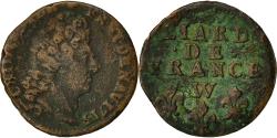 World Coins - Coin, France, Liard, 1713, Lille, , Copper, Gadoury:82