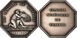 World Coins - France, Token, Conseil Supérieur du Travail, 1939, Silver,