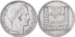 World Coins - Coin, France, Turin, 20 Francs, 1937, Paris, , Silver, KM:879