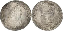 World Coins - France, Louis XIV, 1/2 Écu à la mèche longue, 1650, Bayonne, Silver