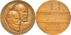 World Coins - France, Medal, Marine, Compagnie les Abeilles, Chantiers Augustin Normand