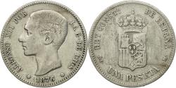 World Coins - Coin, Spain, Alfonso XII, Peseta, 1876, Madrid, , Silver, KM:672