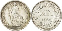 World Coins - Coin, Switzerland, 1/2 Franc, 1964, Bern, , Silver, KM:23