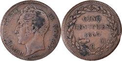 World Coins - Coin, Monaco, Honore V, 5 Centimes, Cinq, 1837, Monaco, , Copper