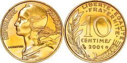 World Coins - Coin, France, Marianne, 10 Centimes, 2001, Paris, , Aluminum-Bronze
