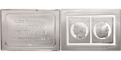 World Coins - France, Medal, Les timbres français, "Cérès" Tête-bêche, Arts & Culture